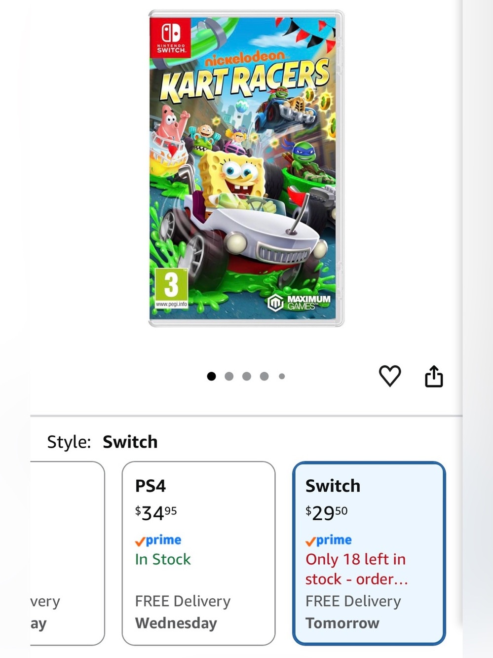 Nickelodeon Kart Racers - Nintendo Switch